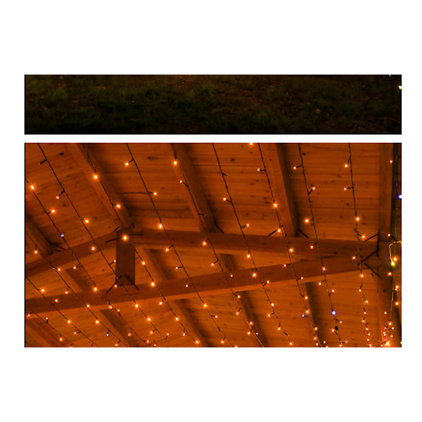 Halloween-valmiit värikkäät LED-valosarjat, 20M 200 LED-vedenpitävät ulko- ja sisävalosarjat, joulukuusen valot