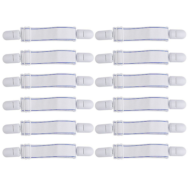 12 stk Sengestrammer Festeseng Klips Straps Sengestrammer Klips