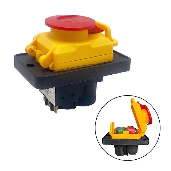 KJD18 400V 6-polig Vattentät Magnetisk Tryckknappsbrytare för Fartygs Slipmaskiner