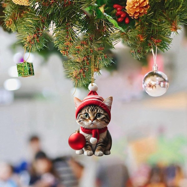 Katt-Adventskalender 2024, 24 Dager Julnedtelling med Søte Kattdukker, Juledekorasjon, 1