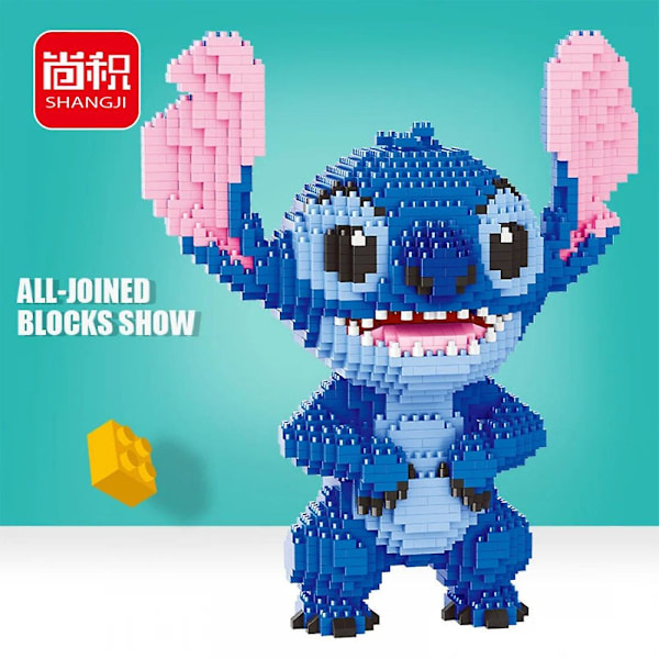 2300+ Mini Klossar Leksaker Stitch Diamant Byggstenar Micro Stitch Söt 3D Modell Lilo & Stitch för Barn Nano Block