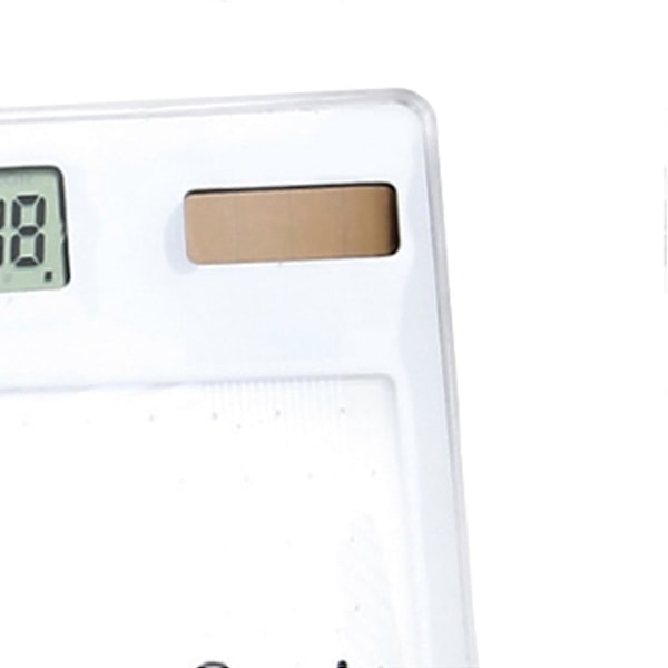 Solcelledrevet Lommeregner Touchskærm 8-cifret LCD-display Bærbar Transparent Lommeregner til Kontor