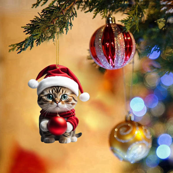 Katt-Adventskalender 2024, 24 Dager Julnedtelling med Søte Kattdukker, Juledekorasjon, 1