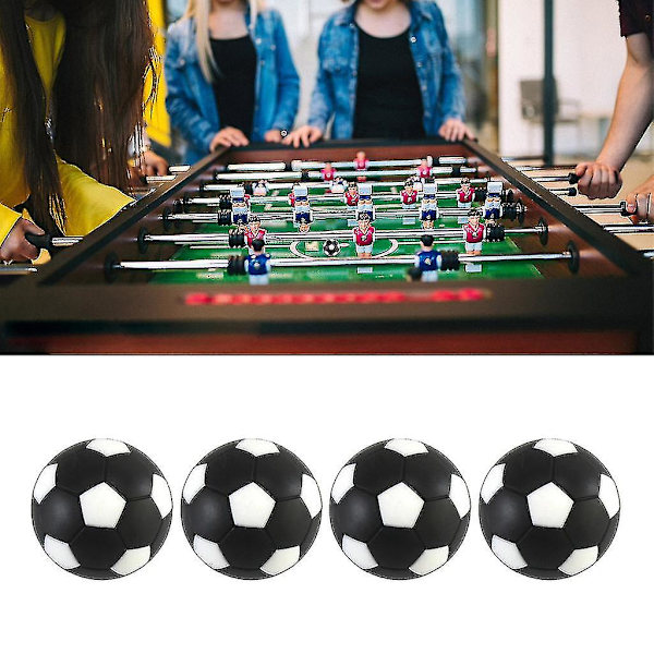 4 stk. 36mm Fodboldbord Fodbold Fodbold Fussball Indendørs Spil Boldsæt