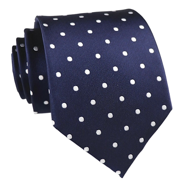 Polkaprikket Jacquard Slips - Klassisk Selvbinderdesign til Bryllupper/Forretning