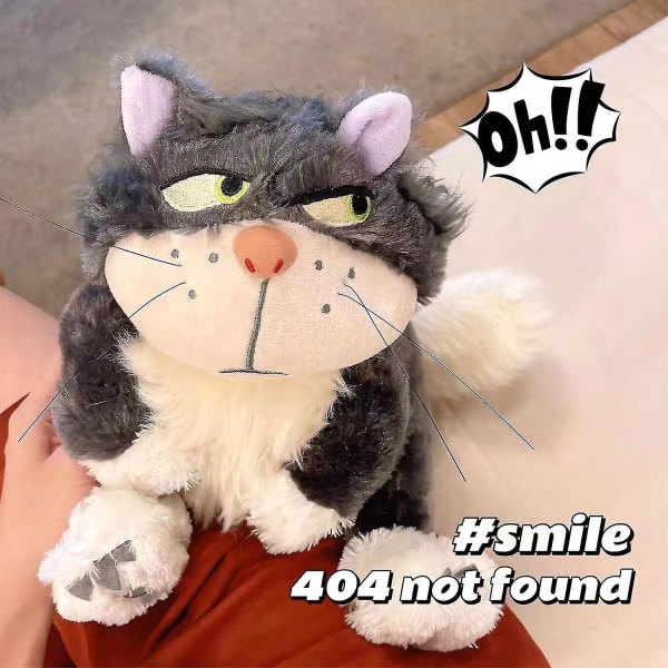 45cm Japan Lucifer Cat Plysch Disney Askungen Plysch Mjuk Fylld Dockleksak, 100% Ny