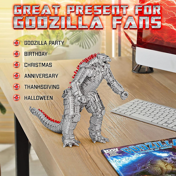 Monsterien kuningas Mechagodzilla Godzilla-elokuvan toimintahahmo 2021 Uskomaton lelu Eksklusiivinen Mechagodzilla-hirviölelu Liikkuvat nivelet
