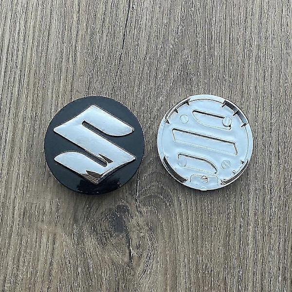 4 st 54mm Centrala Navkapslar för Suzuki Swift SX4 S-Cross Ignis Vitara Solio Bandit Swace, Rostfri Hjulnavslock In