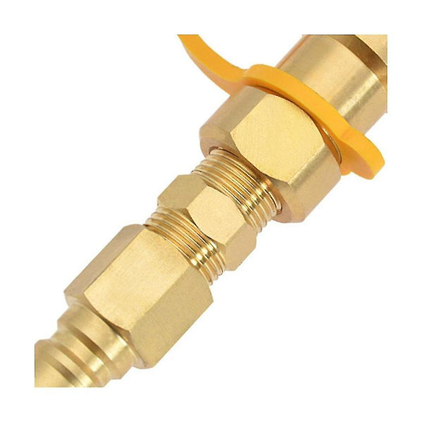 3/8 tommers naturgass hurtigkobling messing propanadapterbeslag for LP-gass propan slange hurtig D