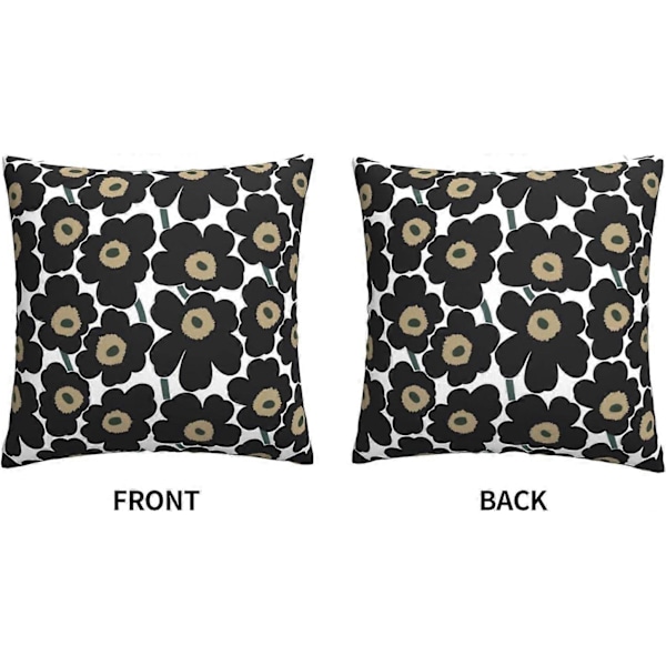 n891 Marimekko Kuddarbeträck 45 X 45 Cm Kvadratiska Kuddfodral För Soffa Sovrum Med Osynlig Blixtlås 18 X 18 Tum Set Om 1 -TB3891 hnj891