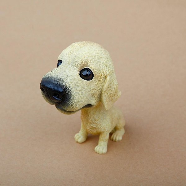 TWYGV Bobble Head Hundar Bobbing Huvuden Bil Dash Valp Bil Dekoration (Golden Retriever)