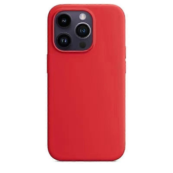 Apple - Rødt silikonecover til iPhone 14 Pro