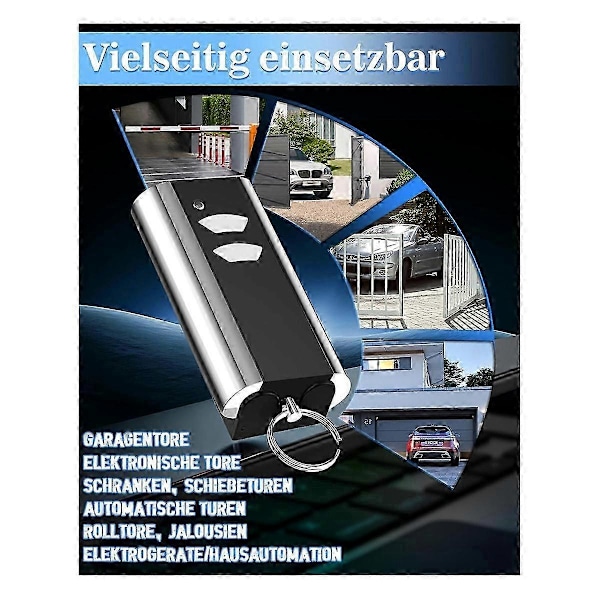 2-pak 433,92 MHz Garageportsender kompatibel med Standard Steel Entrematic RCU 433-2, RCU 433-4, E