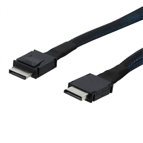 PCIe OCuLink SFF-8611 4i til Mini SAS SFF-8611 4i Server Super Speed Kabel Datautvidelseskabel Dataoverføringslinje 1m