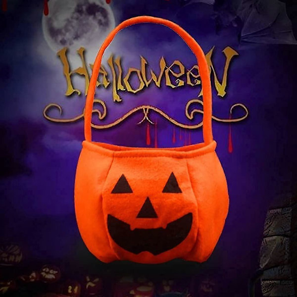 Halloween-kurpitsakassit lapsille Halloween-karkkipusseja 2 kpl Kangaskarkkipusseja Halloweeniin