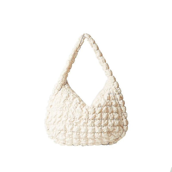 Designer Ruched Handväska Lyxig Nylon Quiltad Vadderad Crossbody Väska Casual Stor Kapacitet Tote Axelväskor