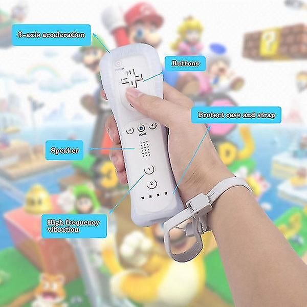 2 st Wii-kontroller - Spelkontroll med fodral - w