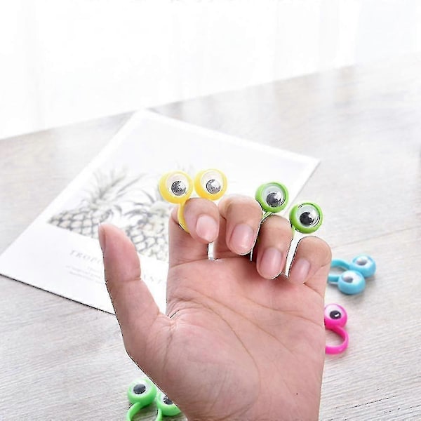 10-pack Fingerögon Nyhet Idéer Leksaker Fingeraktiviteter Ögon Kreativa Fingerdockor