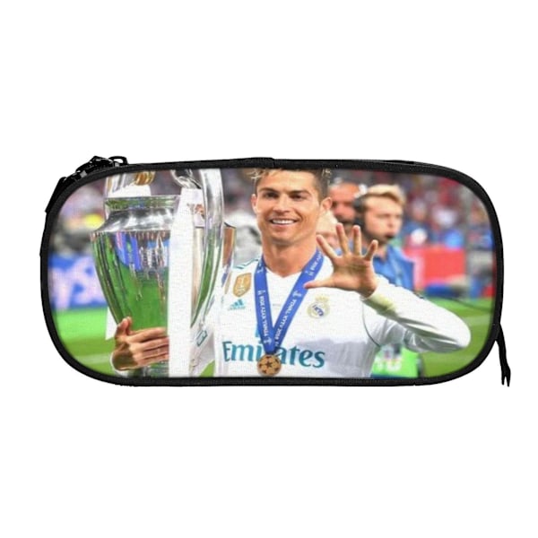 r937 CR7 Ronaldo Fodbold Penneetui Pennetui Penneholder til Studerende Stor Taske Studerende Skolegaver RSc937