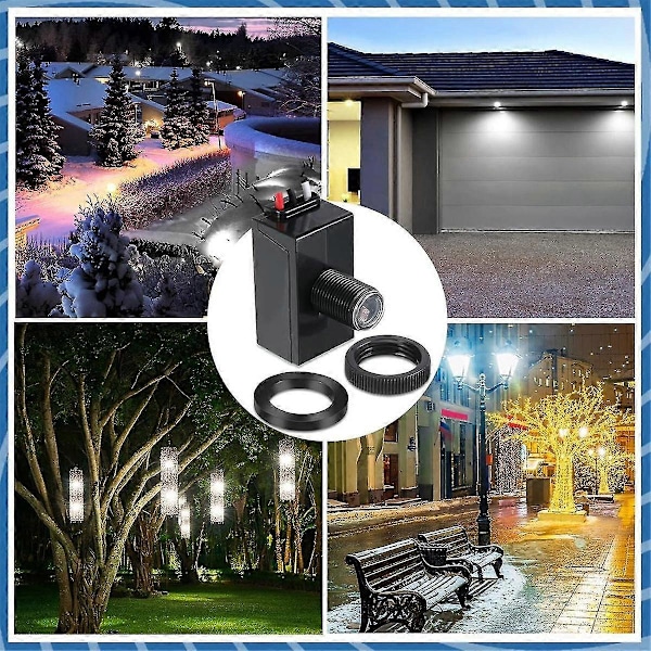 Skumring til daggry fotocellesensor 120-277V Auto-On/Off udendørs lyskontakt (2-pak)