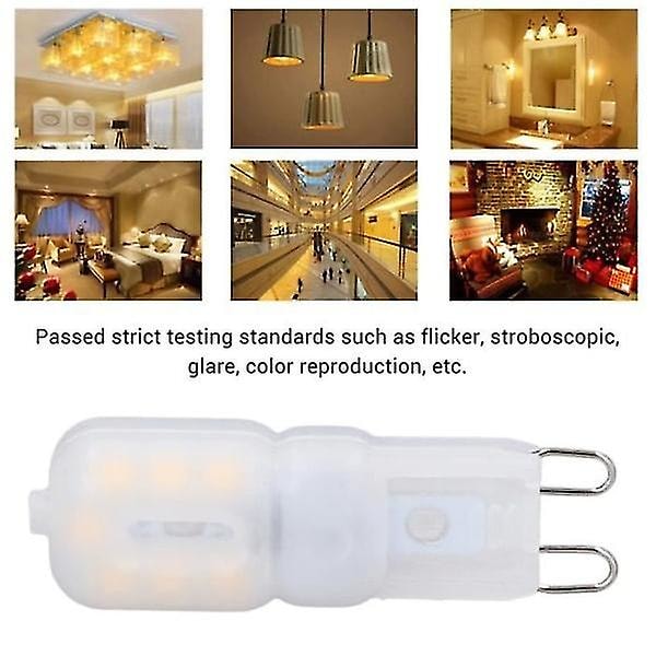 Dimbar G9-lampa 6-pack 3W Dimbar G9 LED-lampa 360 grader energisparande