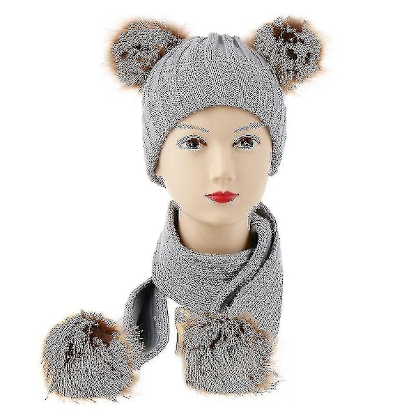 Barn Baby Halsdukar Vinter Varma Baby Hatt För Baby Dräkt Spädbarn Unisex Set,gg