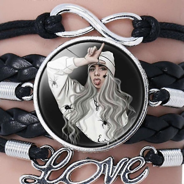 1 stk Billie Eilish Armbånd, Svart