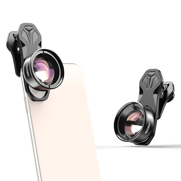 APEXEL APL-HB100mm Universal Smartphone Makrolinse 4K HD Telefonkamera Linse Ingen Forvrængning Sløret Baggrund Kompatibel med iPhone 11/XS/XS Max/XR/X/8/