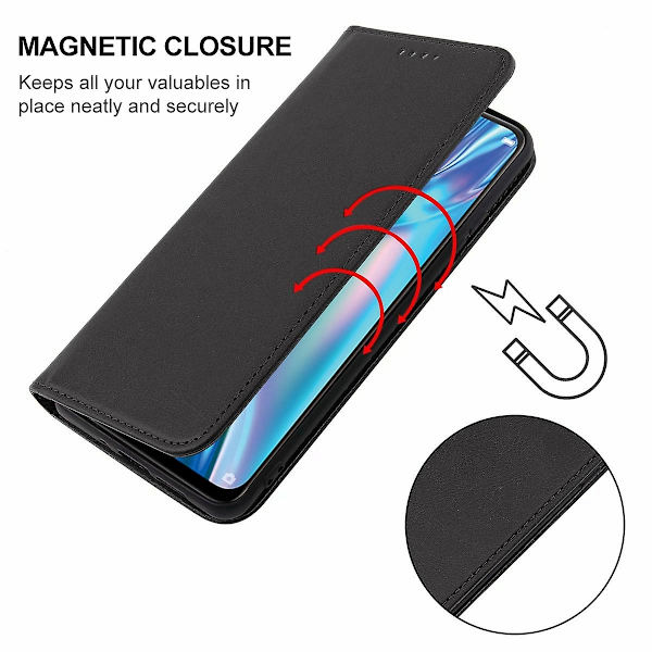 Magnetiskt läderfodral för Oppo A12