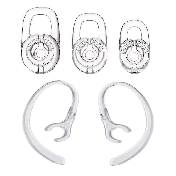 10x Silikonørepropper med 360 graders roterende ørehage til Plantronics M70