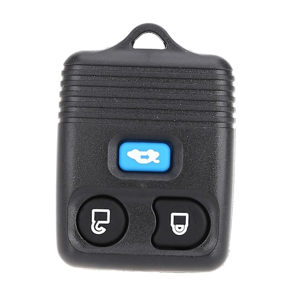 Sort 3-knaps fjernbetjening nøgleudskiftning 433mhz udskiftning til Ford Transit Mk6 2000-2006 Connect 2000-2007