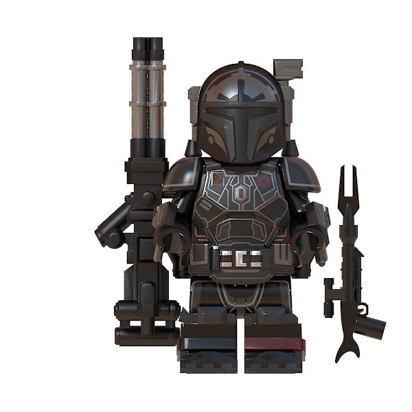 8 stycken mandalorian minifigurer i tung infanteri - leksaksactionfigurer