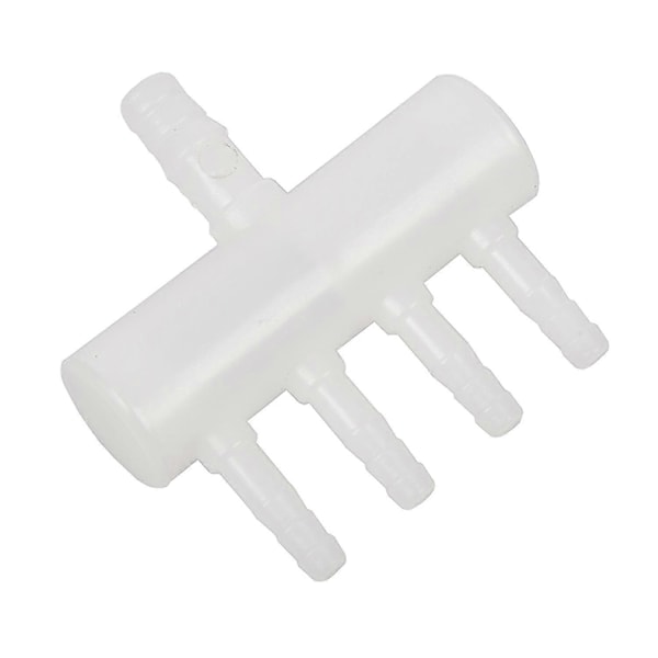 Plastik 4-vejs Akvarium Ilt Slange Fittings Splitter Manifold Hane Ventil