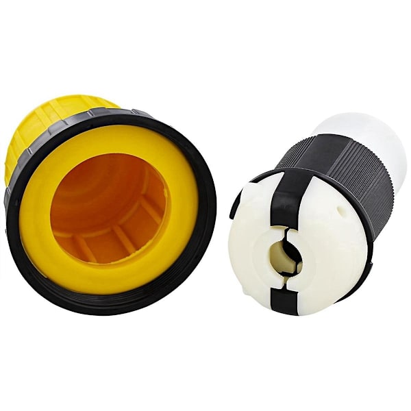 L5-30R Stikkontakt med Twist Lock Indgangsplug Strømkabeldækning & Ring 30A 125V (30AFDC +30ARCV)