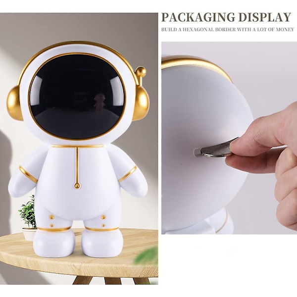 Astronaut Spargris, Rymdfarare Modell Spargris, Lämplig För Pojkar, Flickor, Barn, Leksaker, Förvaringsburk, Prydnad, Rum Dekoration, Födelsedag, Jul, Ny