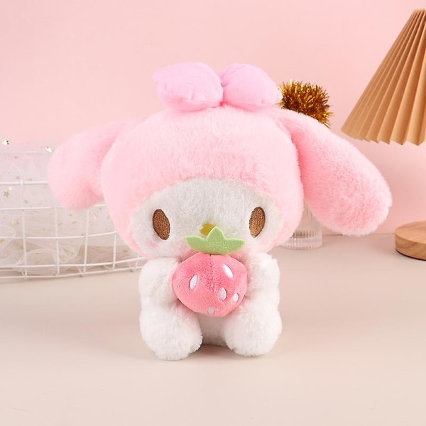 Plush Dolls Kuromi My Melody Jordbær Serie Plysjdyr Plysjleke Melody