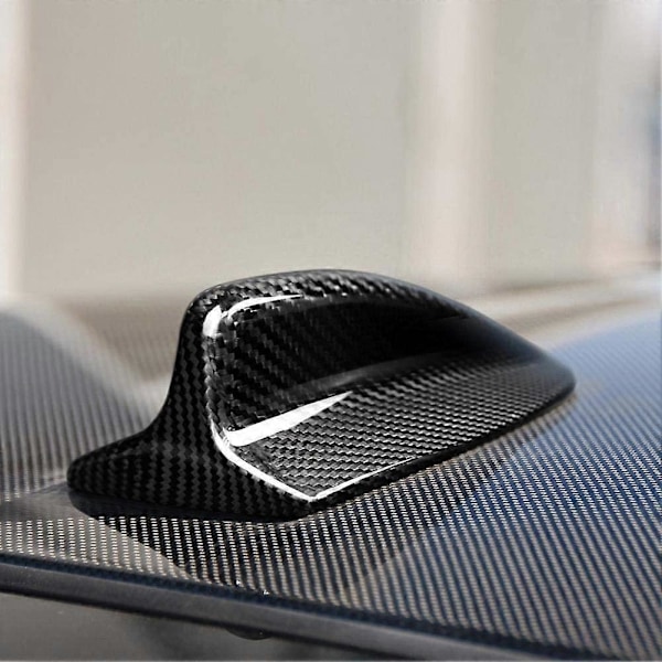 til 3 Serie E90 E92 X1 X5 X3 X6 Bil Antenne Fin Cover Trim Kulfiber Stil ABS Tilbehør
