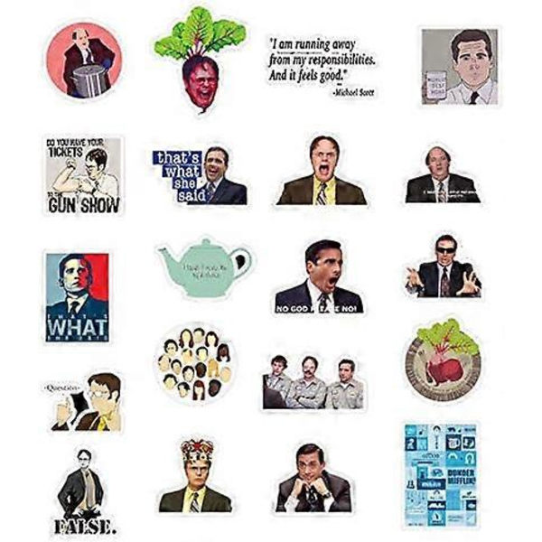 The Office -tarrat (50 kpl) Meme -tarrat 4-pakkauksessa