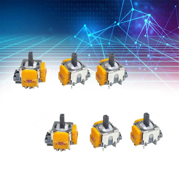 6 st Hall elektromagnetiska joysticks med hög precision justerbara joysticks