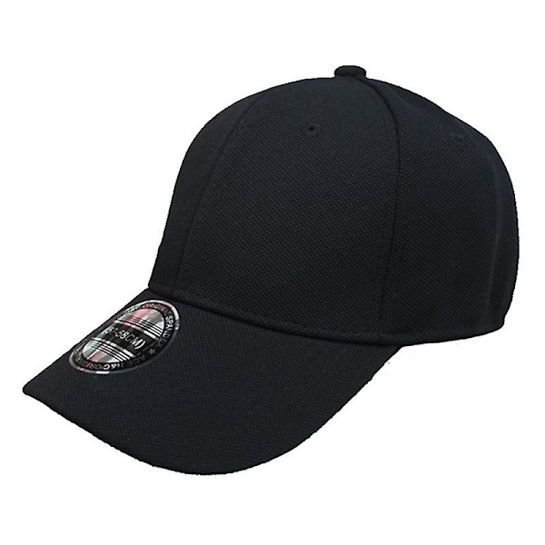 Svart Baseballcaps for Menn og Kvinner Snapback Caps Caps Menn Fitted Closed Full Cap