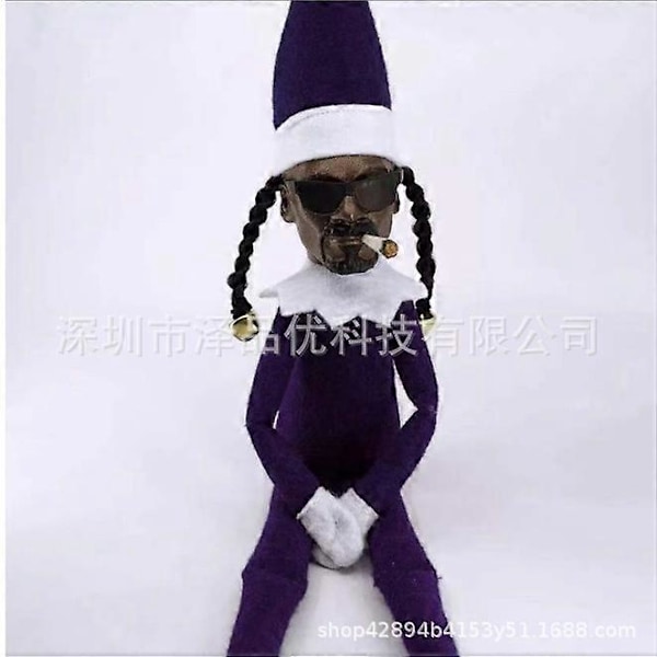 Snoop on a Stoop Joulukuusen Tonttu Nuken 216 Violetti 3216 30cm