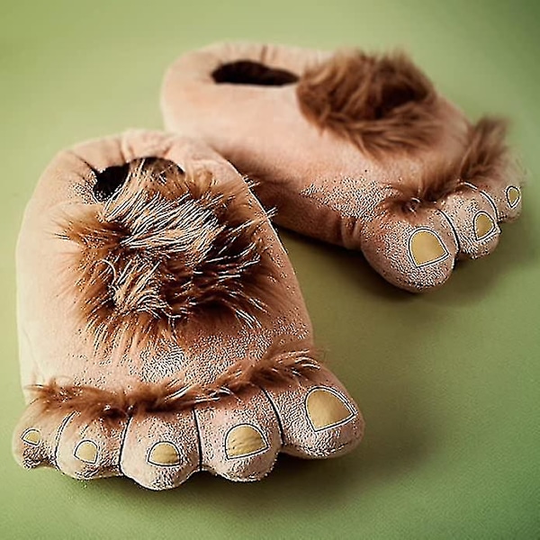 Luksusselliset Unisex Aikuisten Hobbit-Jalkasukat Halfling-Plush-Tossut Naiset Miehet