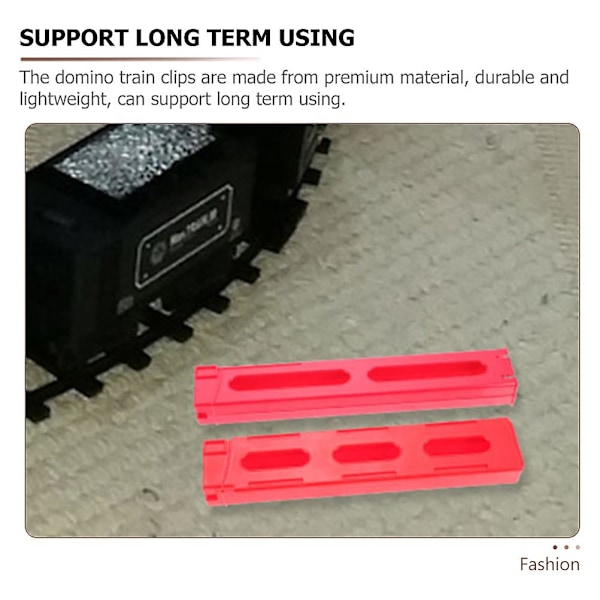 3 stk Domino Togklips Domino Utvidelsestilbehør Barn Domino Togleker (Tilfeldig Stil)