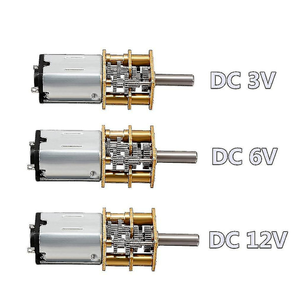 Dc 3v N20 Mini Micro Metal Gear Motor Med Gearwheel Dc Motorer 100rpm