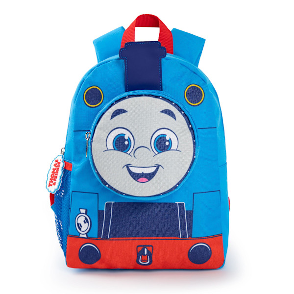 Thomas och hans vänner Unisex Barnryggsäck Blå 3D Ansiktsficka - One Size