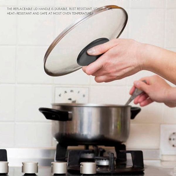 4 Set Dutch Oven Knoppar i Bakelit Ersättningsknopp för Le Creuset, Aldi, Lodge Emalj