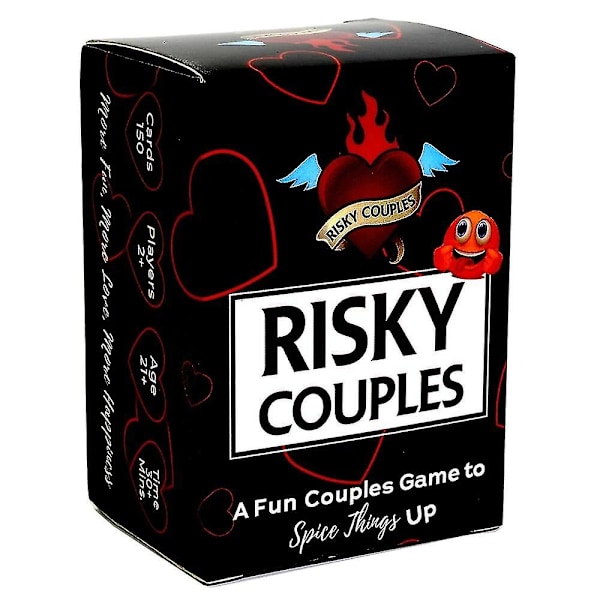 Risky Couples - 150 Spiselige Utfordringer & Spørsmål For Jul Halloween Thanksgiving Gaver Til Din Partner Valentinsdag Gaver Kortspill Brettspill