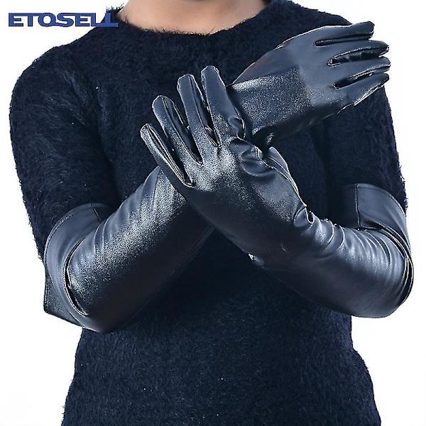 Nye Faux Læder Lange Handsker Mode Kvinder Handsker Varme Udendørs Lang Design Sexy Handsker