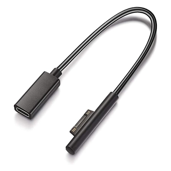 Laddningskabel från Surface Connect till USB-C kompatibel med Surface Pro7 Go2 Pro6 5/4/3 Laptop1/2/3 & Su