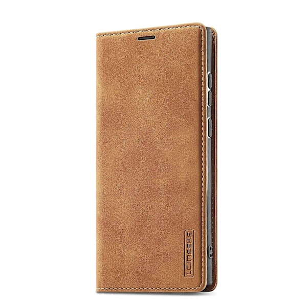 Til Samsung Galaxy S22 Ultra LC.IMEEKE Blød PU + TPU Magnetisk Hudvenlig Læder Telefon Cover